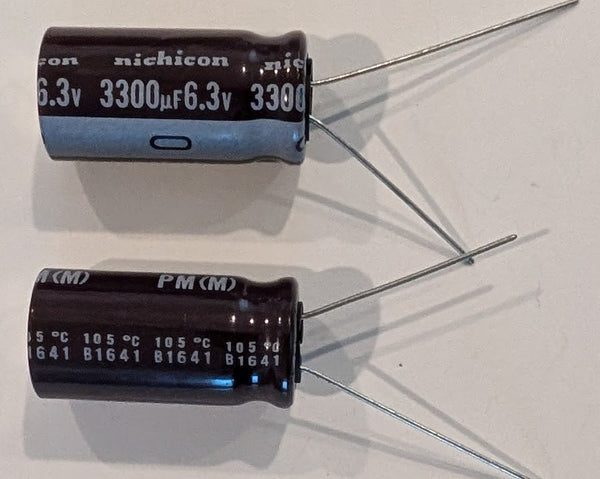 Electrolytic Capacitor — 3300uF 6.3V 13x25mm NIC - QTY 1 ea