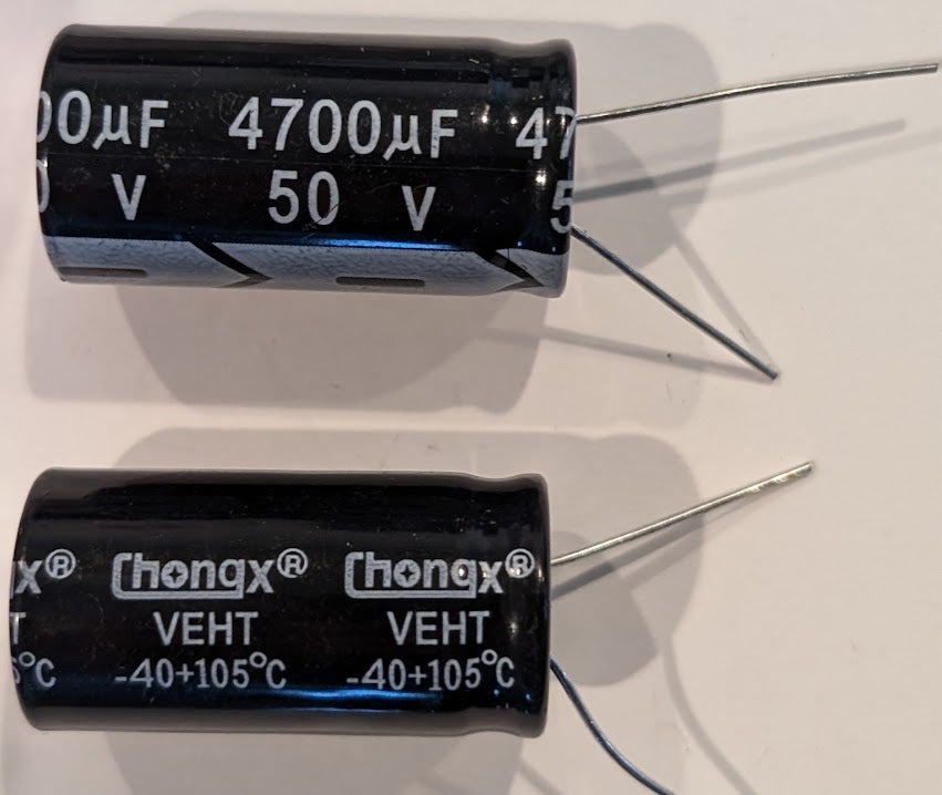Electrolytic Capacitor — 4700uF 50V 19x40mm 105° CHO - - QTY 1 ea