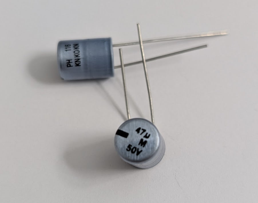 Electrolytic Capacitor — 47uF 50V 8.7x11.6mm - QTY of 1