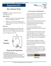 MC1-01 Mr Circuit Science Experiment Kit "How a Resistor Works"