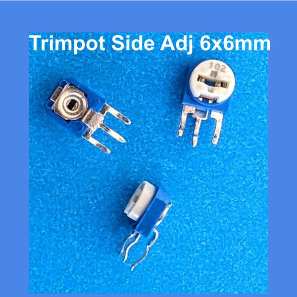 Trimpot 6x6mm Side-Adjust 1M Ohm - Pack of 10