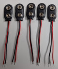 1101-BP24 Bag#24 for Mr Circuit Lab 1 ** 9V Battery Snaps solid 4" leads - (Qty of 5)