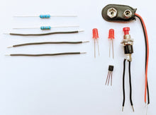 Load image into Gallery viewer, &lt;center&gt;MC1-08 * * Mr Circuit Science * * Experiment Kit&lt;br&gt; &quot;How an NPN Transistor Works&quot; &lt;br&gt;&lt;font color = red&gt; This low-cost science/electronics experiment is convenient, easy to use, and exciting. &lt;/font color&gt;&lt;/center&gt;
