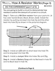 Mr Circuit Lab #1 - 34 Amazing Lesson Plans to teach Basic Electronics for STEM - this is a downloadable pdf file so you can print as many as you need for your students
