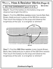 Mr Circuit Lab #1 - 34 Amazing Lesson Plans to teach Basic Electronics for STEM - this is a downloadable pdf file so you can print as many as you need for your students