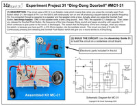 MC1-31 * * Mr Circuit Science * * Experiment Kit "Ding Dong Doorbell Circuit"