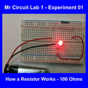 Mr Circuit Lab 1P  - (Same as Mr Circuit Lab 1 but with online printable lessons instead of printed manual .  Packaged in a 9x12 resealable 4 mil plastic bag  (#1101-P)