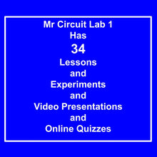 Load image into Gallery viewer, &lt;b&gt;Mr Circuit Lab 1 &lt;/b&gt; (#1101-LAB) Basic Electronics STEM Lab for Grades 7-12 - Low-Cost Lab for future Robotics Engineers and Technicians &amp; HAM Radio. &lt;br&gt; Only $39 each.
