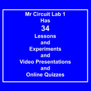 Mr Circuit Lab 1P  - (Same as Mr Circuit Lab 1 but with online printable lessons instead of printed manual .  Packaged in a 9x12 resealable 4 mil plastic bag  (#1101-P)