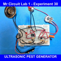 Mr Circuit Lab 1 (#1101-LAB) World's Most Popular CTE Basic Electronics Hands-On Learning Lab  - 1000's Sold!  -  Made in the USA for STEM students and future Robotics, Engineering, and Drone Technicians. Comes in white box 12x9x2.5 inches.