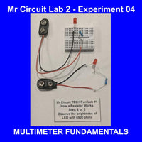MR CIRCUIT DELUXE LAB 2  - Book and Lab for "TROUBLESHOOTING ELECTRONIC CIRCUITS with a Digital Multimeter" - for STEM and CTE students | Made in USA (#1201-LAB)  (digital meter included)
