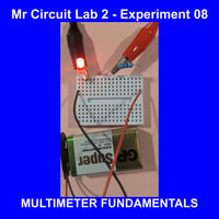 MR CIRCUIT DELUXE LAB 2  - Book and Lab for "TROUBLESHOOTING ELECTRONIC CIRCUITS with a Digital Multimeter" - for STEM and CTE students | Made in USA (#1201-LAB)  (digital meter included)