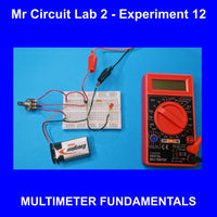 MR CIRCUIT DELUXE LAB 2  - Book and Lab for "TROUBLESHOOTING ELECTRONIC CIRCUITS with a Digital Multimeter" - for STEM and CTE students | Made in USA (#1201-LAB)  (digital meter included)