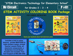 Mr Circuit Basic Electronics Coloring Book Package for Elementary School and Montessori Students
