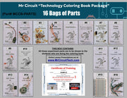 MCCB-00-PAK Mr Circuit Basic Electronics Coloring Book Package for Elementary School and Montessori Students