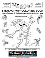 MCCB-00-PAK Mr Circuit Basic Electronics Coloring Book Package for Elementary School and Montessori Students
