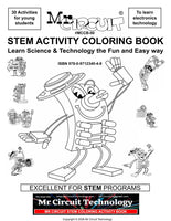MCCB-00-PAK Mr Circuit Basic Electronics Coloring Book Package for Elementary School and Montessori Students