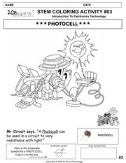 MCCB-MAN-  Mr Circuit Basic Electronics Coloring Book for Elementary School and Montessori Students  8.5x11 pages