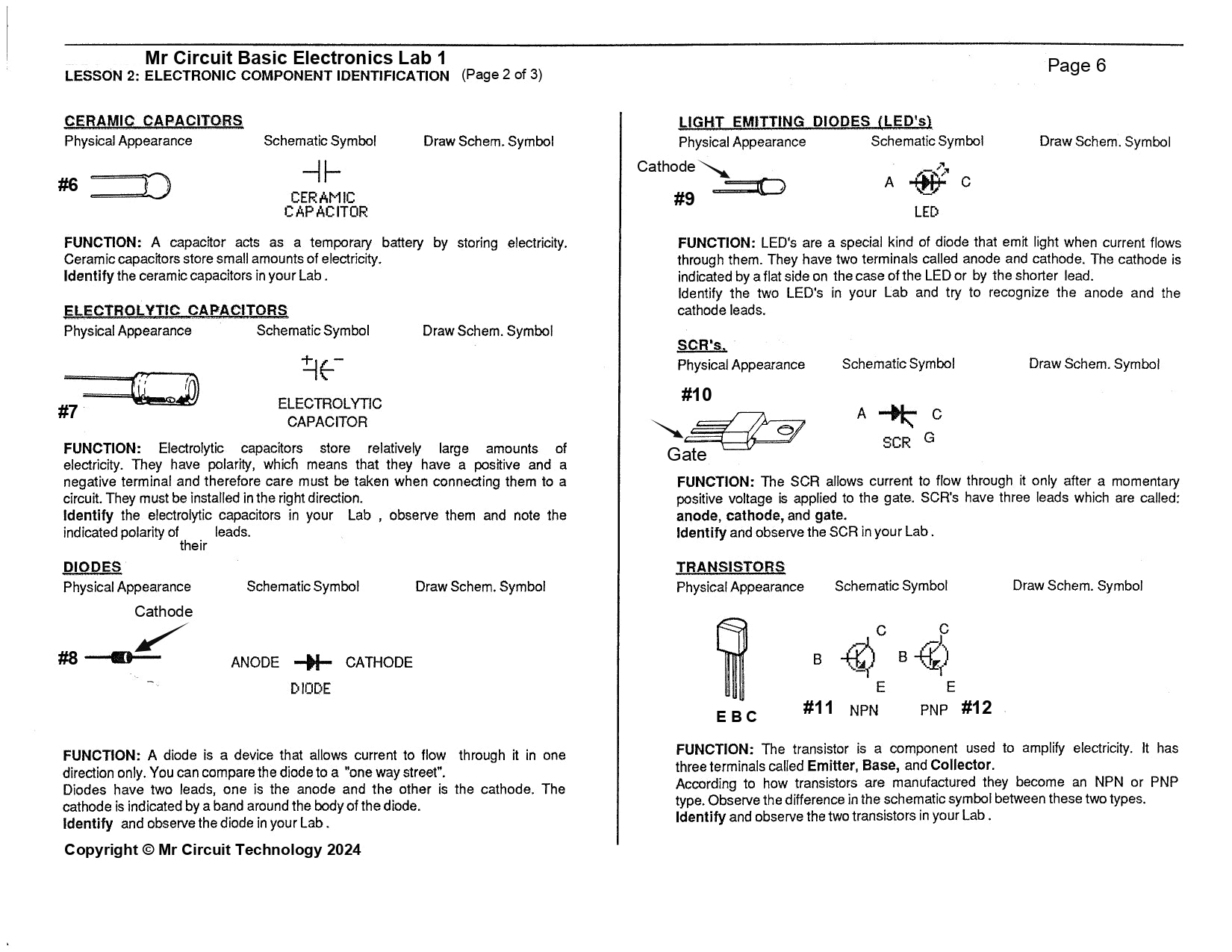 MC1-00 * * Mr Circuit Science * * Experiment Kit "Four Basic Lessons" with Solderless CB This low-cost science/electronics experiment is convenient, easy to use, and exciting.