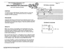 Load image into Gallery viewer, &lt;center&gt;MC1-08 * * Mr Circuit Science * * Experiment Kit&lt;br&gt; &quot;How an NPN Transistor Works&quot; &lt;br&gt;&lt;font color = red&gt; This low-cost science/electronics experiment is convenient, easy to use, and exciting. &lt;/font color&gt;&lt;/center&gt;
