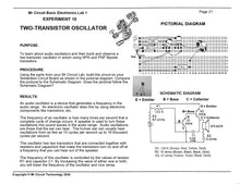 Load image into Gallery viewer, &lt;center&gt;MC1-10 * * Mr Circuit Science * * Experiment Kit&lt;br&gt; &quot;How a Two-Transistor Oscillator Works&quot; &lt;br&gt;&lt;font color = red&gt; This low-cost science/electronics experiment is convenient, easy to use, and exciting. &lt;/font color&gt;&lt;/center&gt;

