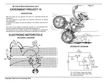 Load image into Gallery viewer, &lt;center&gt;MC1-16 * * Mr Circuit Science * * Experiment Kit&lt;br&gt; &quot;Electronic Motorcycle Circuit&quot; &lt;br&gt;&lt;font color = red&gt; This low-cost science/electronics experiment is convenient, easy to use, and exciting. &lt;/font color&gt;&lt;/center&gt;
