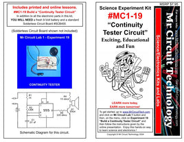 MC1-19 * * Mr Circuit Science * * Experiment Kit "Continuity Tester Circuit"