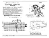 MC1-26 * * Mr Circuit Science * * Experiment Kit "Audible Water Detector Circuit"