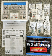 Load image into Gallery viewer, &lt;b&gt;Mr Circuit Lab 1 &lt;/b&gt; (#1101-LAB) Basic Electronics STEM Lab for Grades 7-12 - Low-Cost Lab for future Robotics Engineers and Technicians &amp; HAM Radio. &lt;br&gt; Only $39 each.
