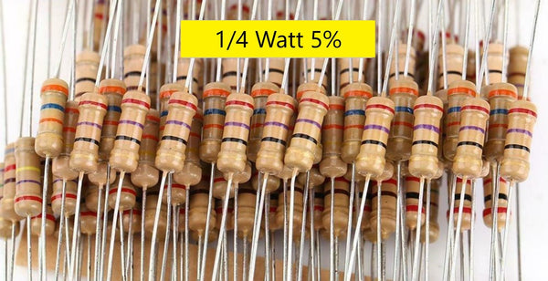 300 Ohm 5% 1/4 Watt ±5% carbon film resistors
