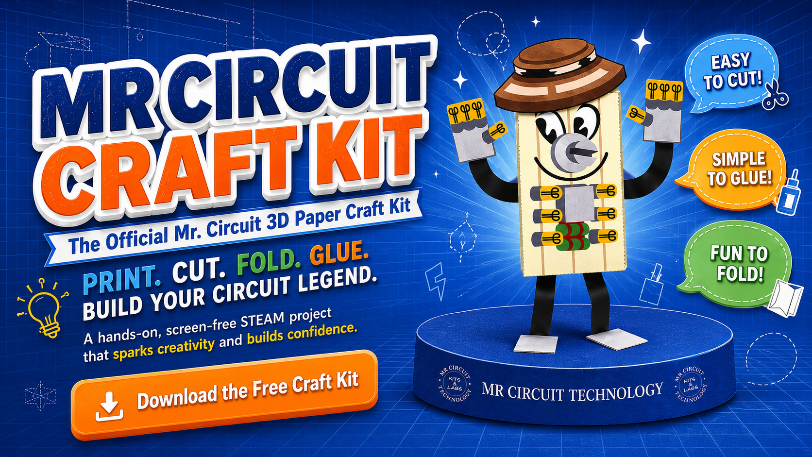 Build Mr Circuit paper craft download