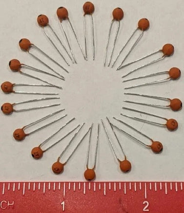 Ceramic disc capacitor 25 pF 50V