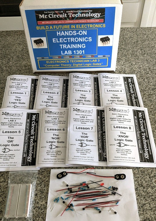 Mr Circuit Lab 3 digital logic gates training kit